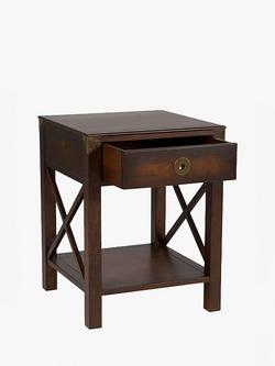 Laura Ashley Balmoral Side Table, Chestnut Brown