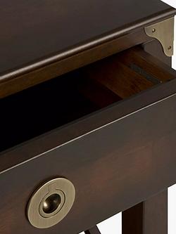 Laura Ashley Balmoral Side Table - view 2, Chestnut Brown