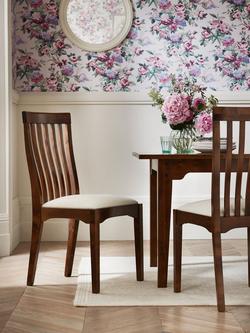 Laura Ashley Garrat Dining Chairs, Set of 2, Dark Brown - view 2, Dark Brown