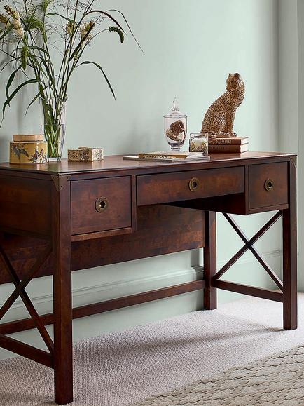 Laura Ashley Balmoral Desk, Dark Chestnut - view 2, Dark Chestnut