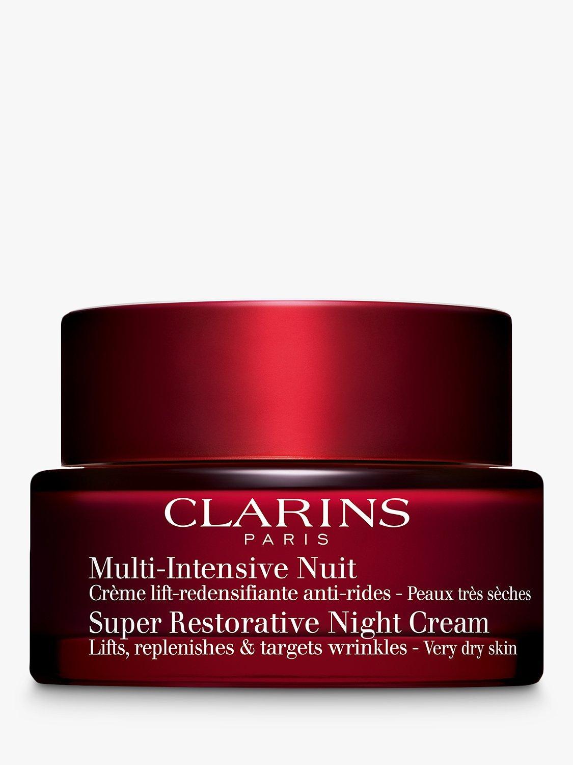Product image 1 of 7, which shows Clarins Super Restorative Night Cream, Very Dry Skin, 50ml