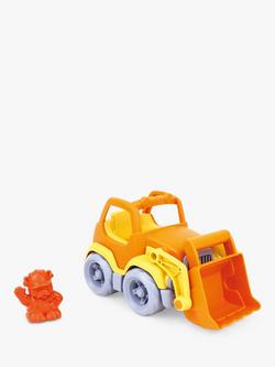 Green Toys Scooper Truck & Bulldog Construction Worker Playset - view 2, Yellow/Orange