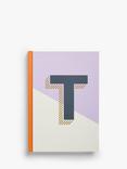 John Lewis A5 Colour Block Initial Notebook