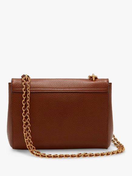 Mulberry Lily Classic Grain Leather Shoulder Bag - view 2, Oak