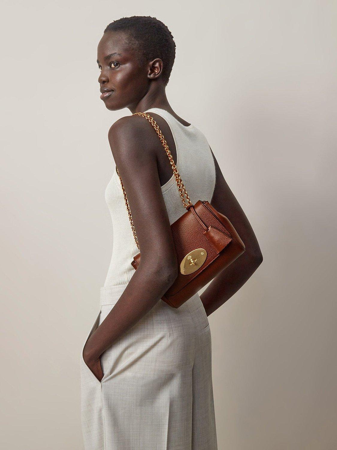 Product image 7 of 7, which shows Mulberry Lily Classic Grain Leather Shoulder Bag, Oak
