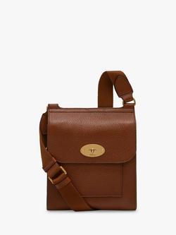 Mulberry Small Antony Classic Grain Leather Satchel, Oak