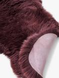 John Lewis Sheepskin Rug Double, Plum