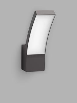 Philips Splay LED Outdoor Wall Light, Anthracite, Anthracite