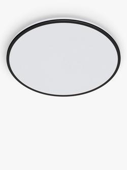 Philips Ozziet Flush Ceiling Light, Black, Black