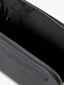 Mulberry Double Zip Heavy Grain Leather Wash Bag - view 2, Black