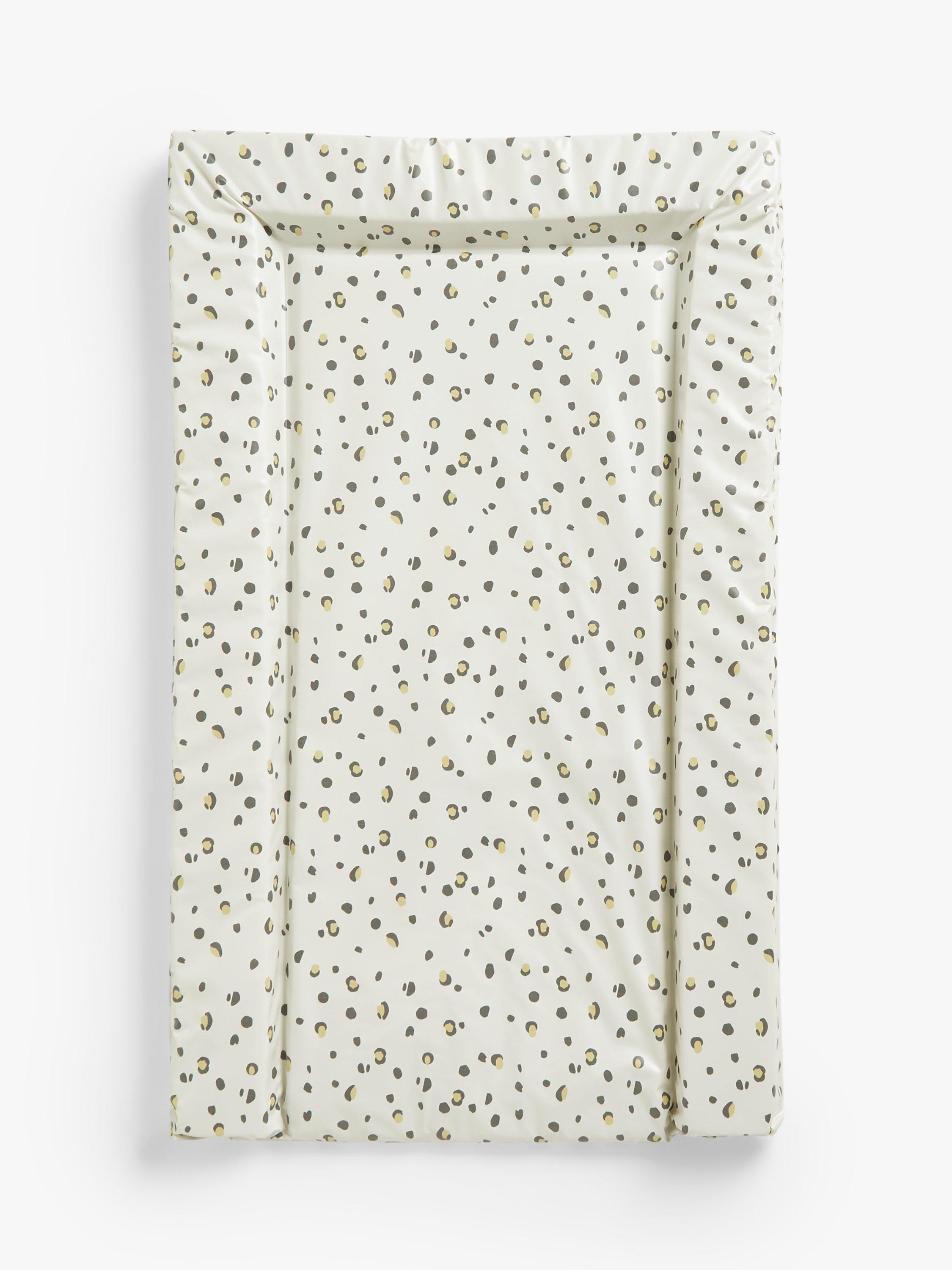 John Lewis Leopard Print Changing Mat, White