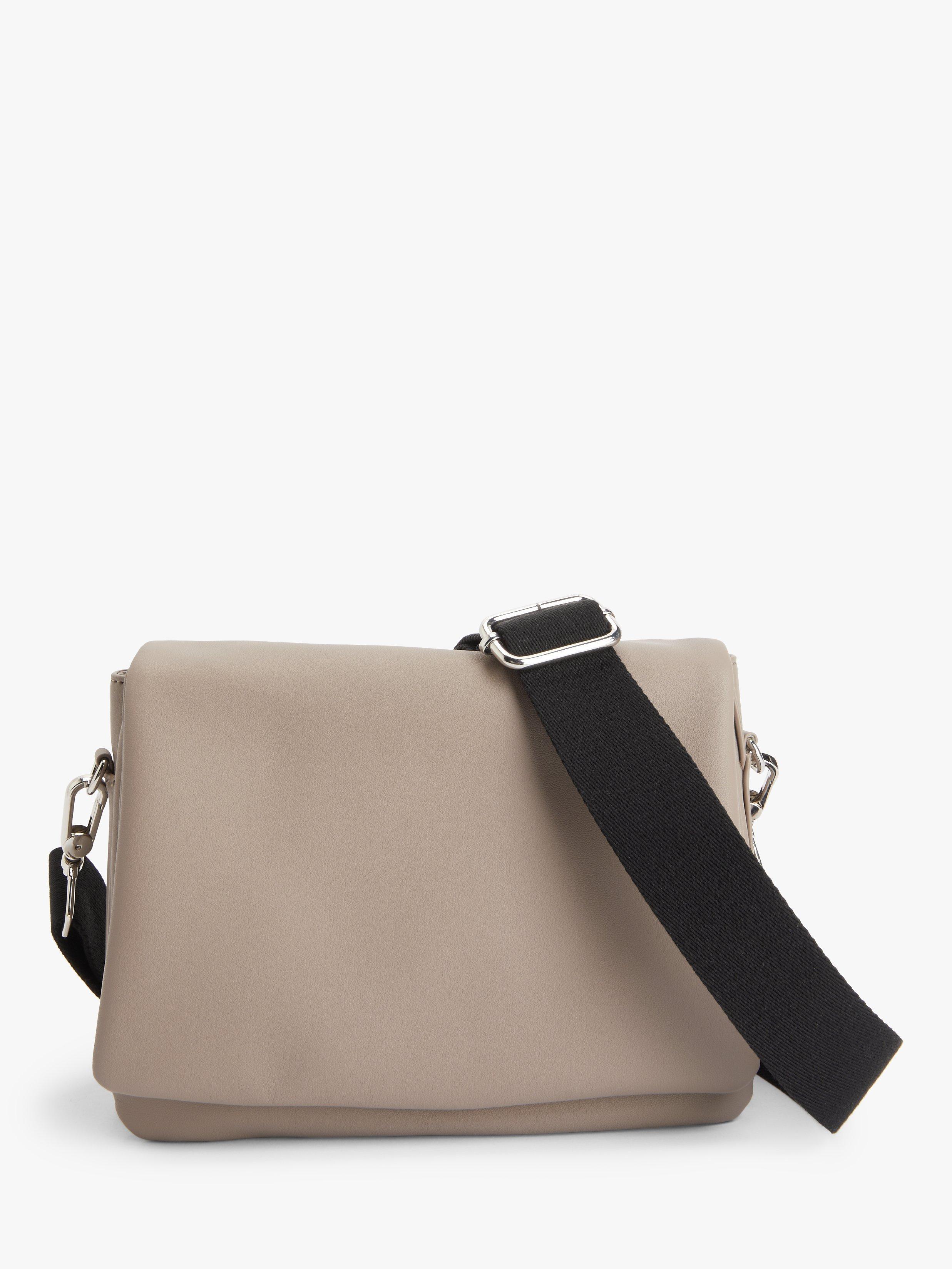 Kin Soft Flap Over Cross Body Bag, Neutral