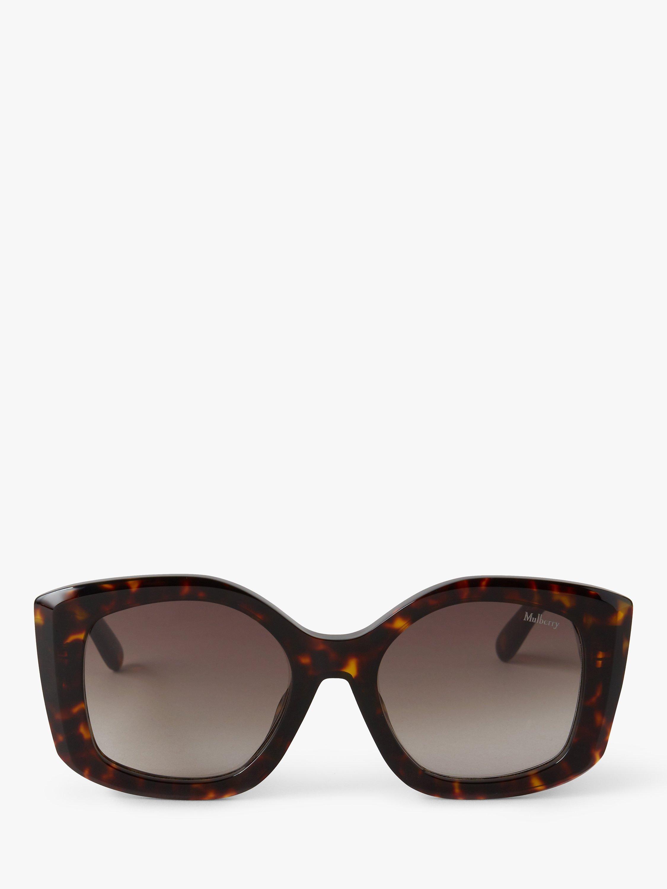 Mulberry Women's Andrea Square Frame Sunglasses, Tortoiseshell