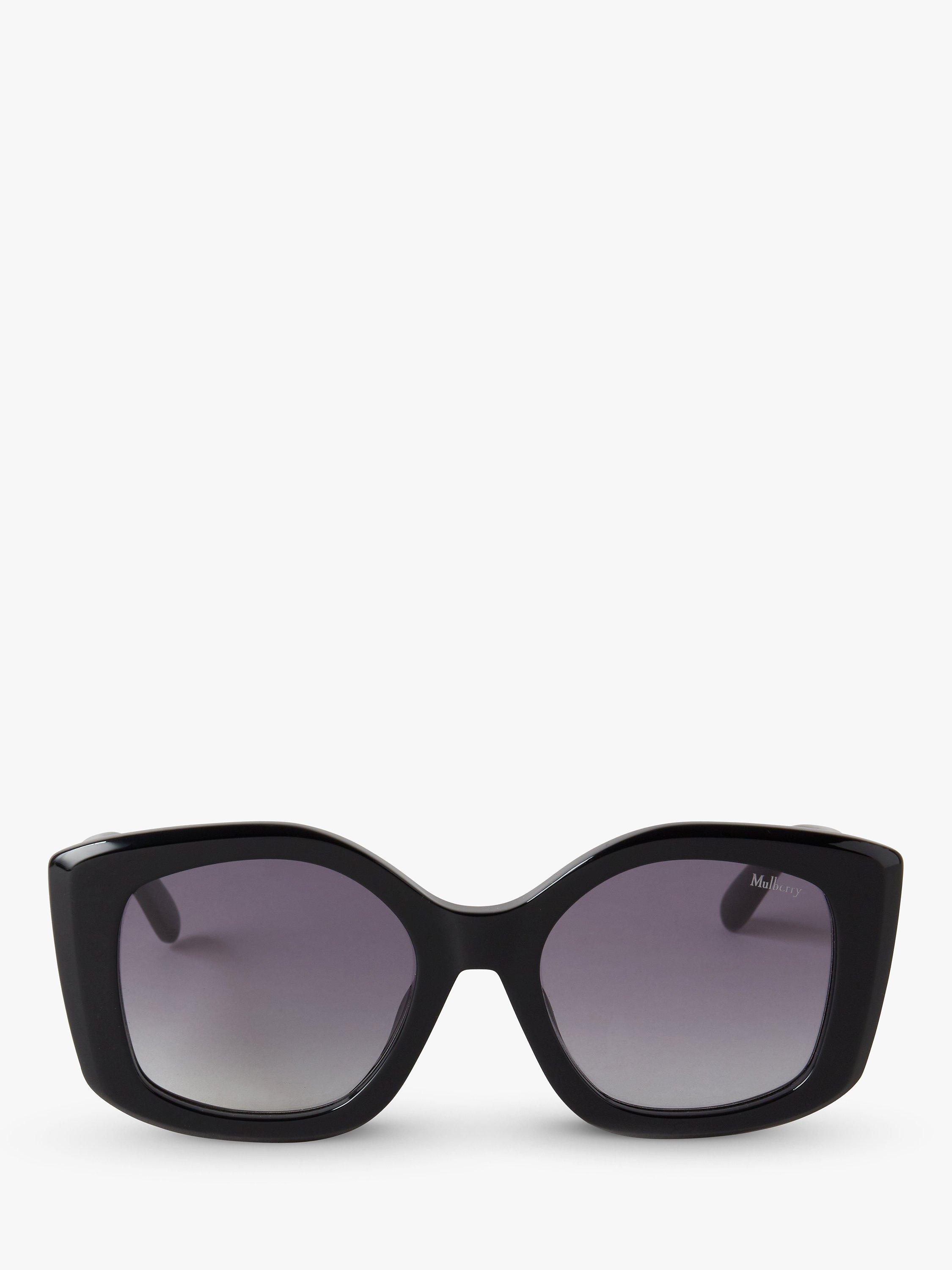 Mulberry Women's Andrea Square Frame Sunglasses, Black