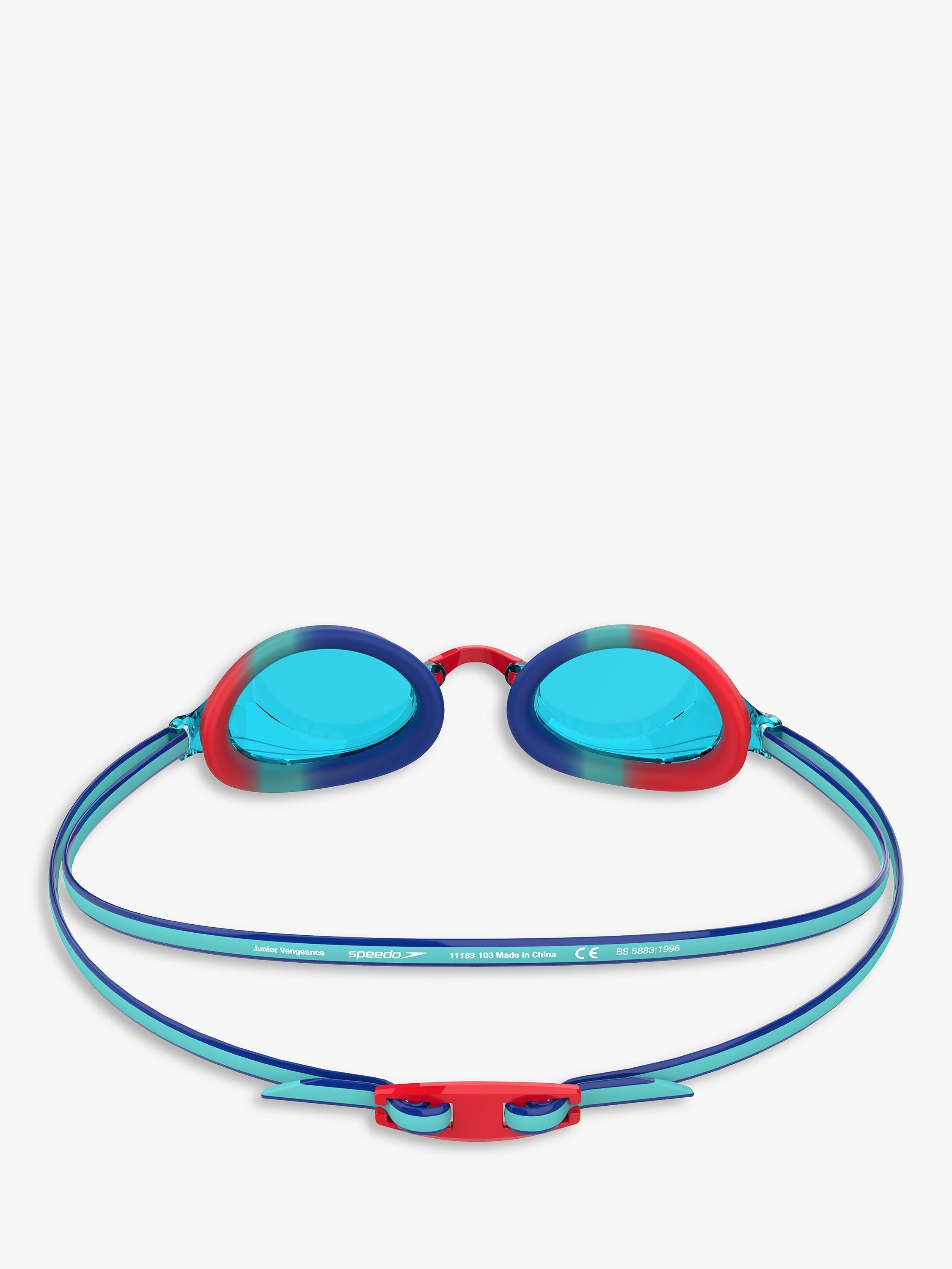 Product image 2 of 4, which shows Speedo Vengeance Junior Swimming Goggles, Blue Turquoise