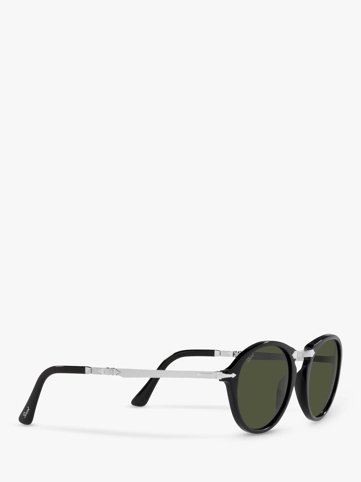 Product image 11 of 11, which shows Persol PO3274S Unisex Oval Sunglasses, Black/Green
