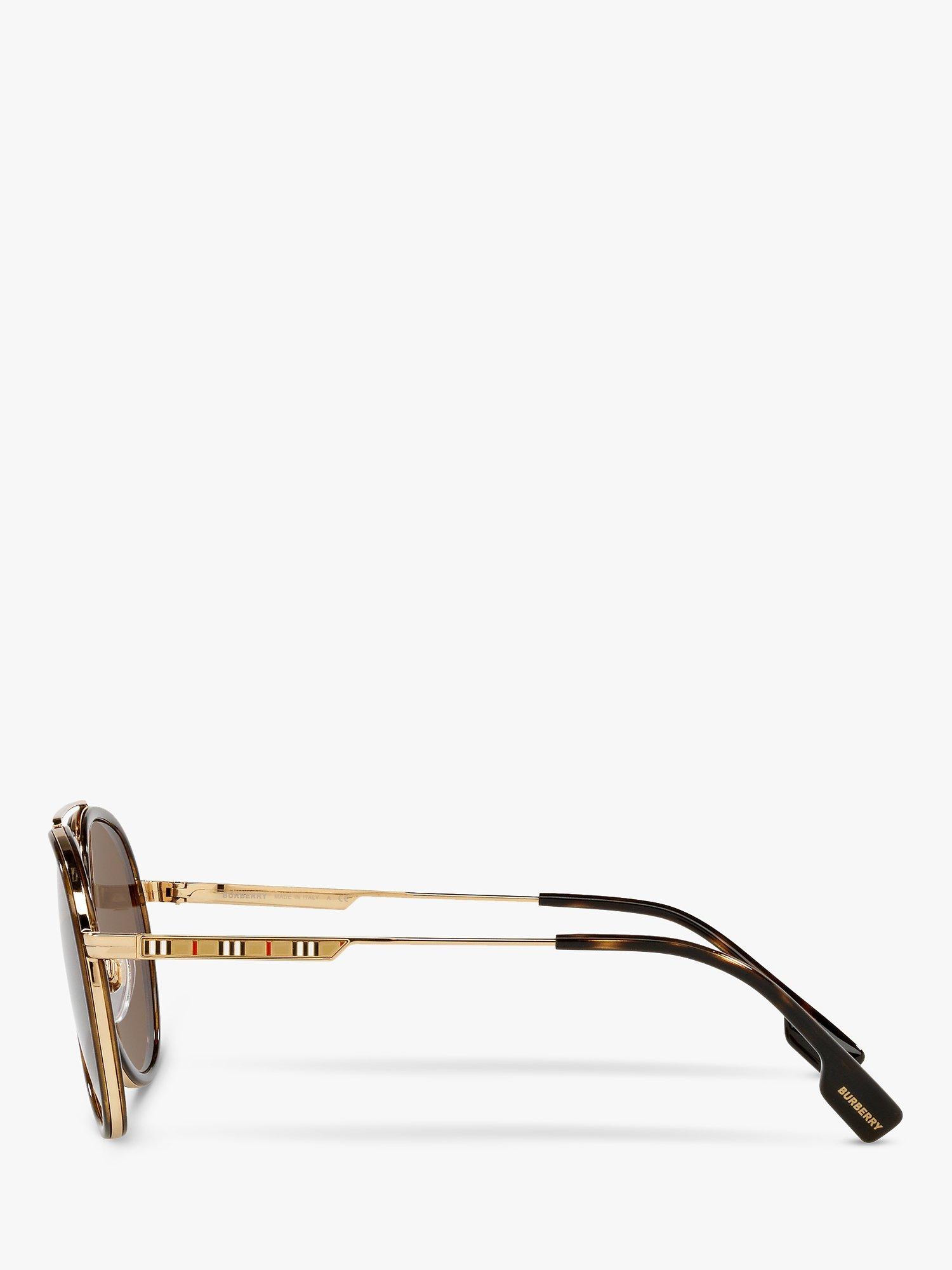 Burberry BE3125 Men s Oliver Aviator Sunglasses Gold Brown
