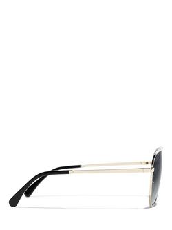 CHANEL Pilot Sunglasses CH4279B Pale Gold/Grey Gradient - view 2, Pale Gold/Grey Gradient