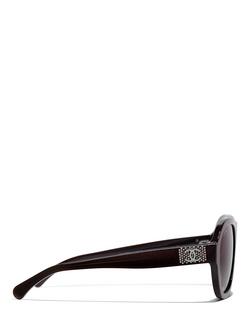 CHANEL Oval Sunglasses CH5467B Iridescent Red/Violet Gradient - view 2, Iridescent Red/Violet Gradient