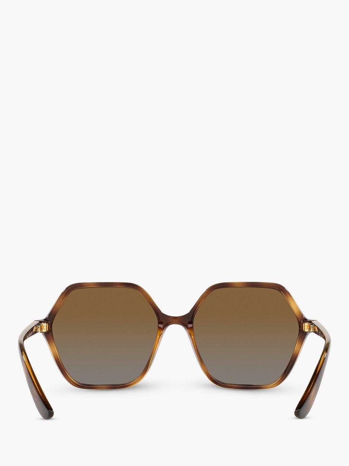 Product image 7 of 11, which shows Vogue VO5361S Women's Polarised Irregular Sunglasses, Tortoise/Brown Gradient