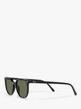 Ray-Ban RB2197 Unisex Elliot Sunglasses, Black/Green