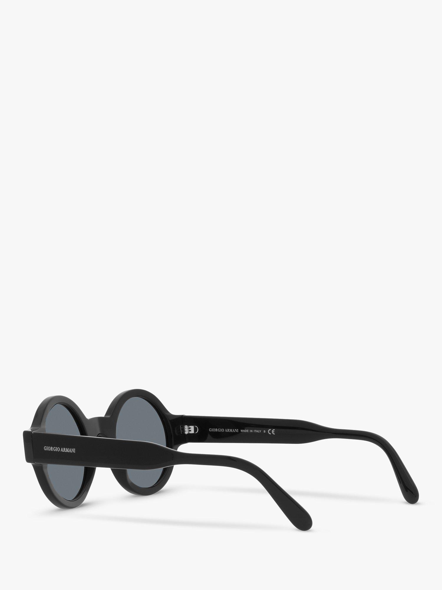 Product image 5 of 11, which shows Giorgio Armani AR 903M Women's Round Sunglasses, Black/Grey