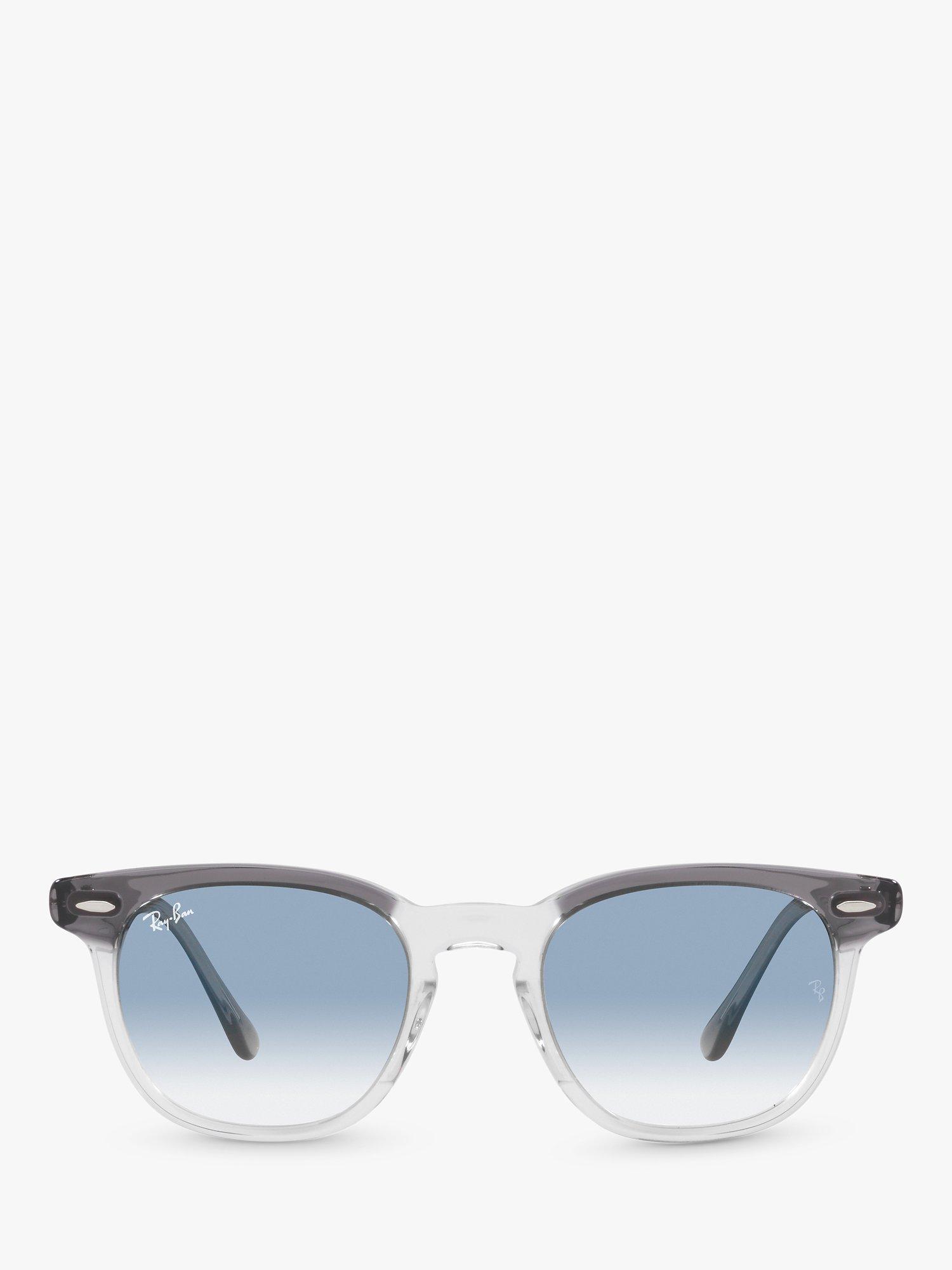 Product image 2 of 7, which shows Ray-Ban RB2298 Unisex Hawkeye Sunglasses, Transparent Grey/Blue