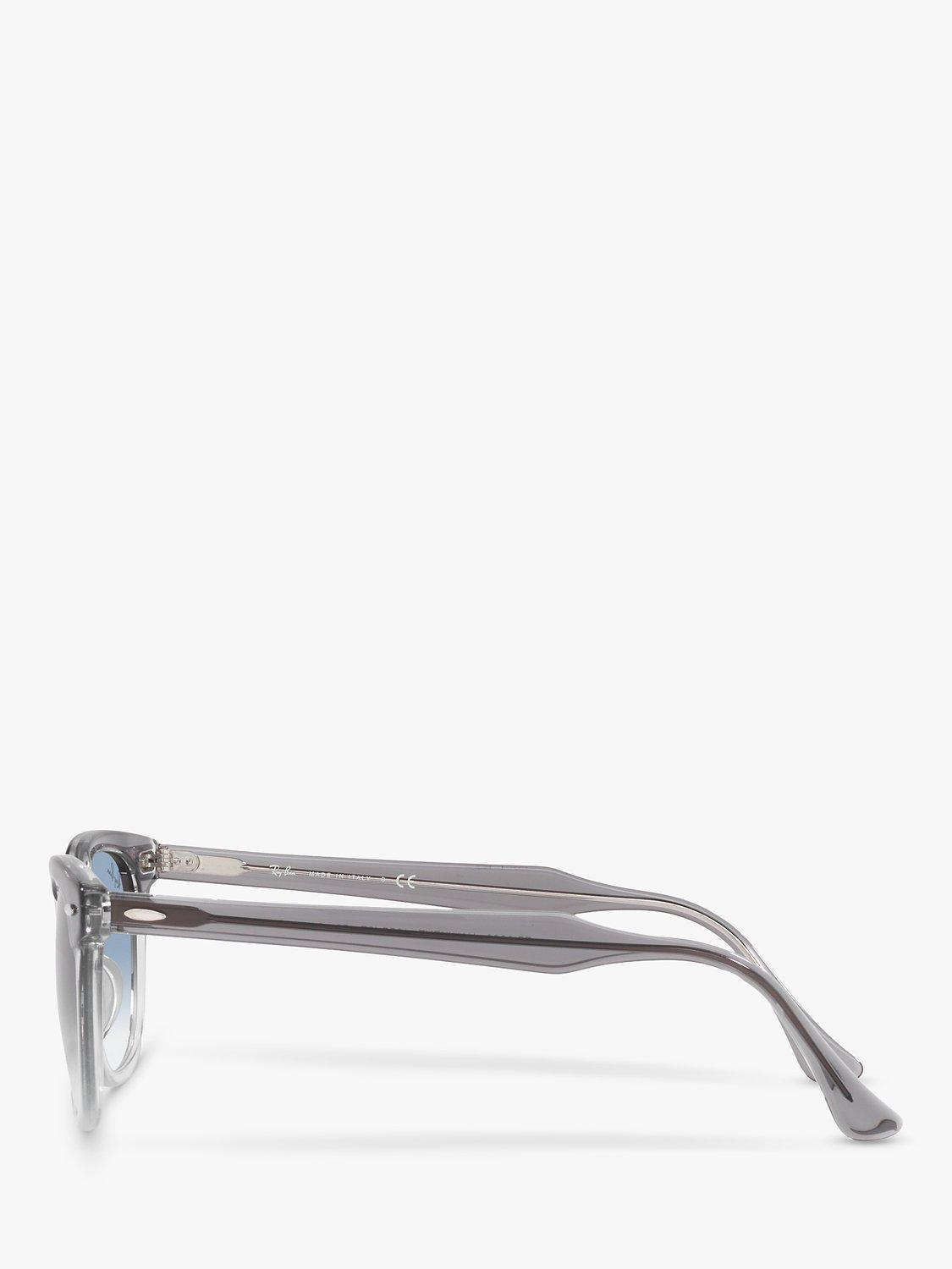Product image 3 of 7, which shows Ray-Ban RB2298 Unisex Hawkeye Sunglasses, Transparent Grey/Blue