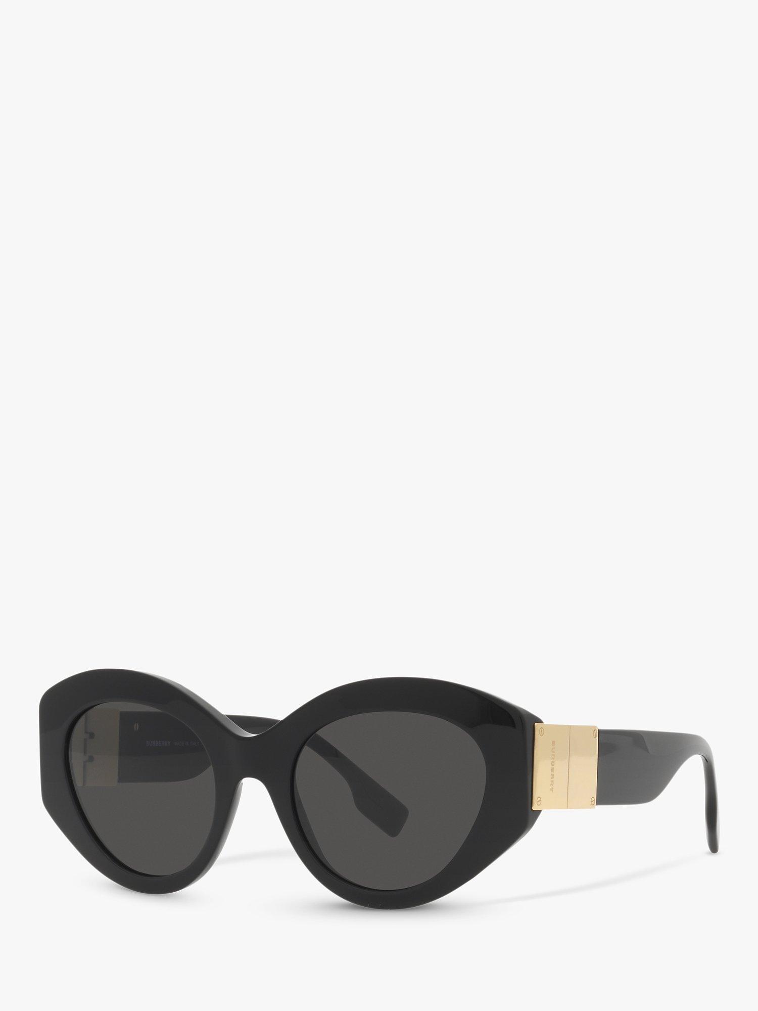 Burberry BE4361 Women's Sophia Cat's Eye Sunglasses, Black/Grey