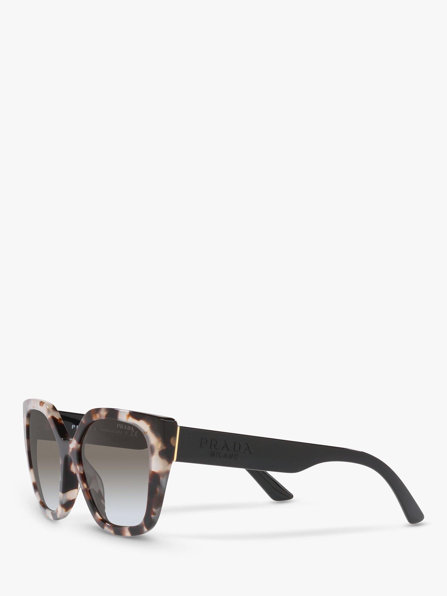 Prada PR24XS Women's Cat's Eye Sunglasses, White Tortoise