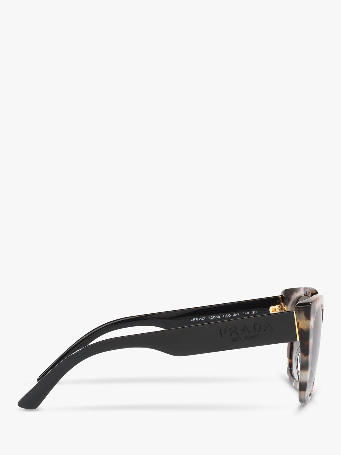 Prada PR24XS Women's Cat's Eye Sunglasses, White Tortoise