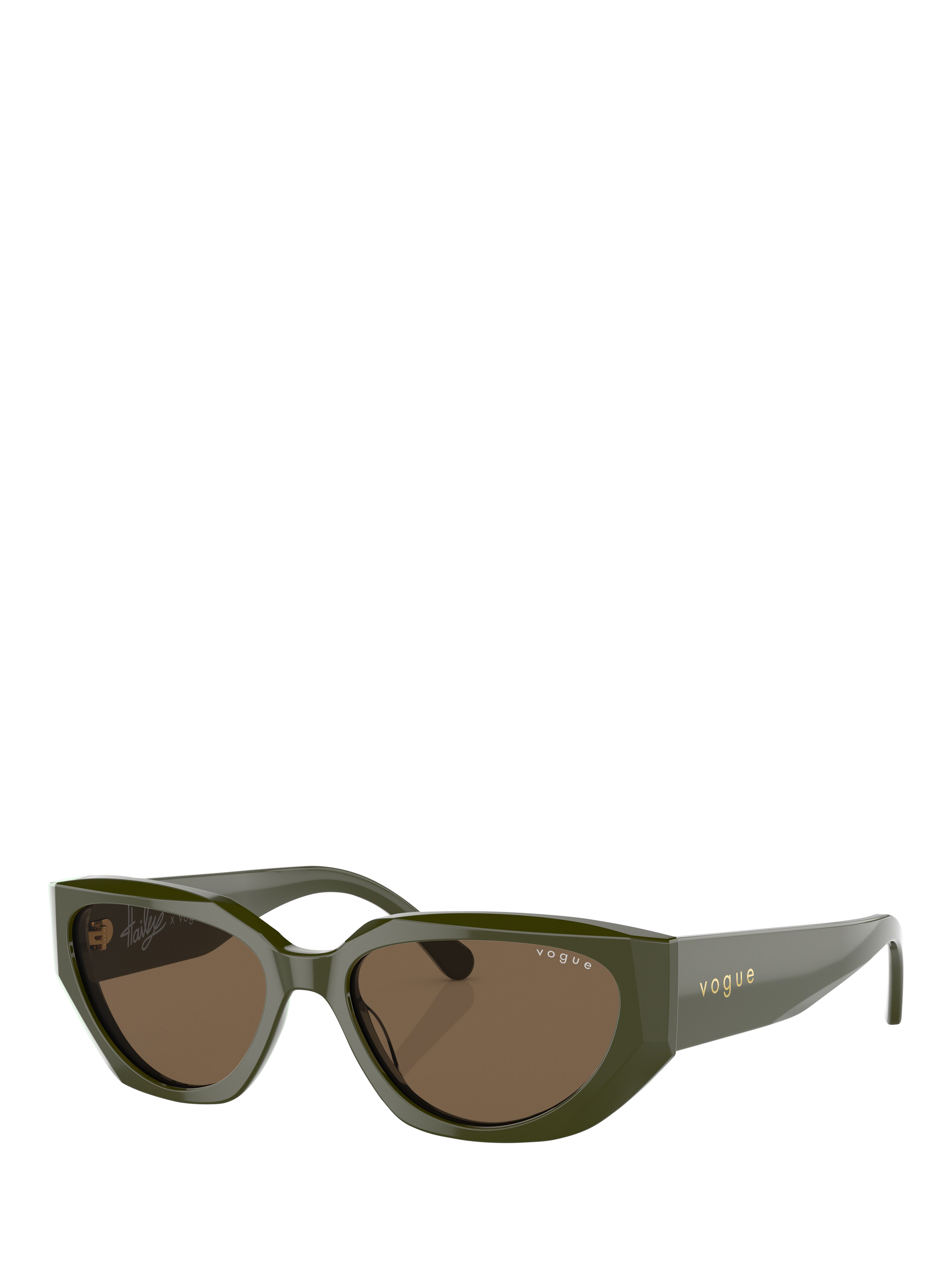 Vogue VO5438S Unisex Irregular Sunglasses, Hunter Green