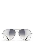 CHANEL Pilot Sunglasses CH4189TQ Silver/Grey Gradient