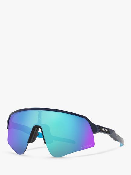 Oakley OO9465 Men's Sutro Lite Sweep Prizm Rectangular Sunglasses, Matte Navy/Mirror Blue