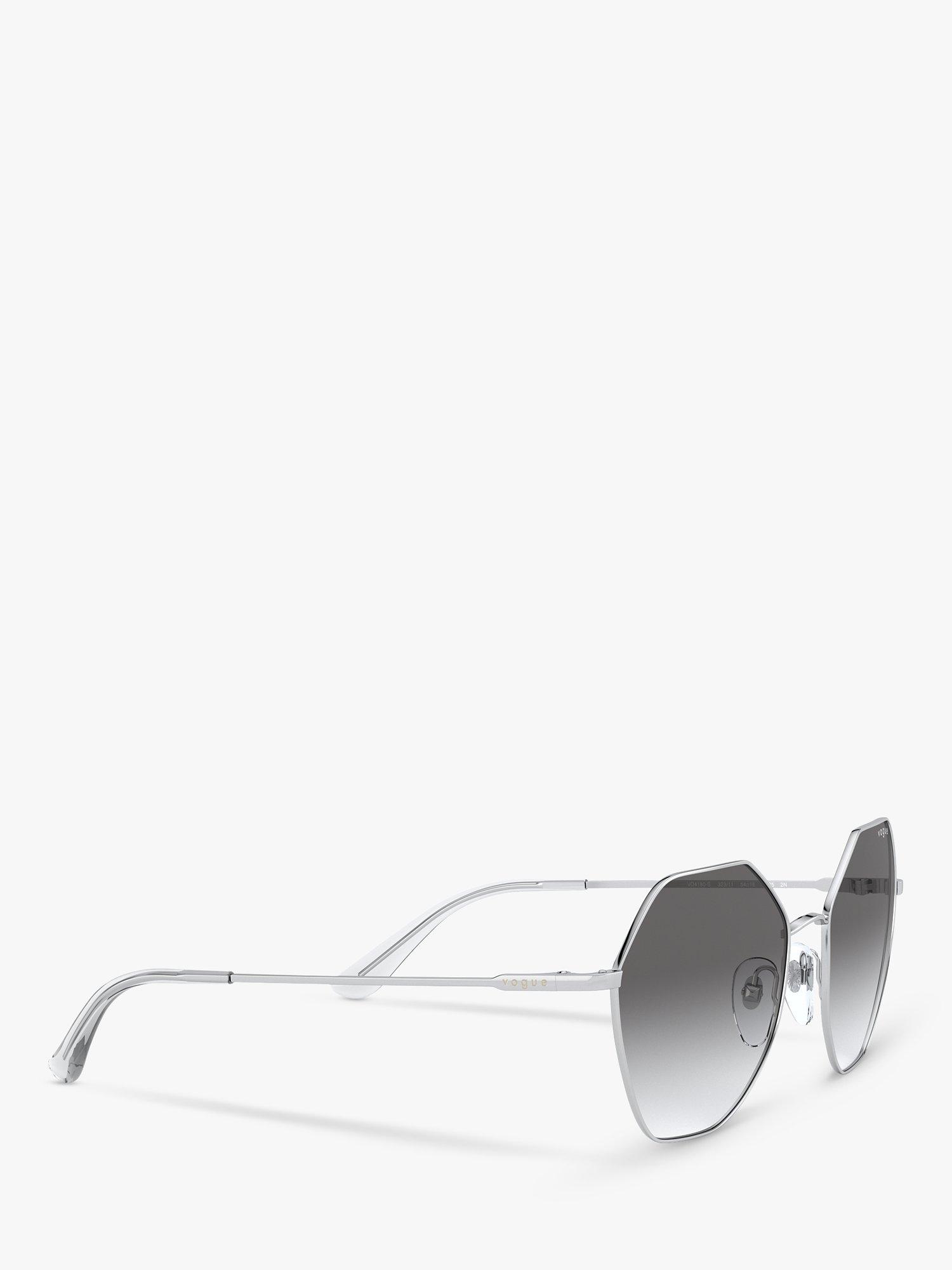 Product image 11 of 11, which shows Vogue VO4180S Women's Irregular Sunglasses, Silver/Grey Gradient