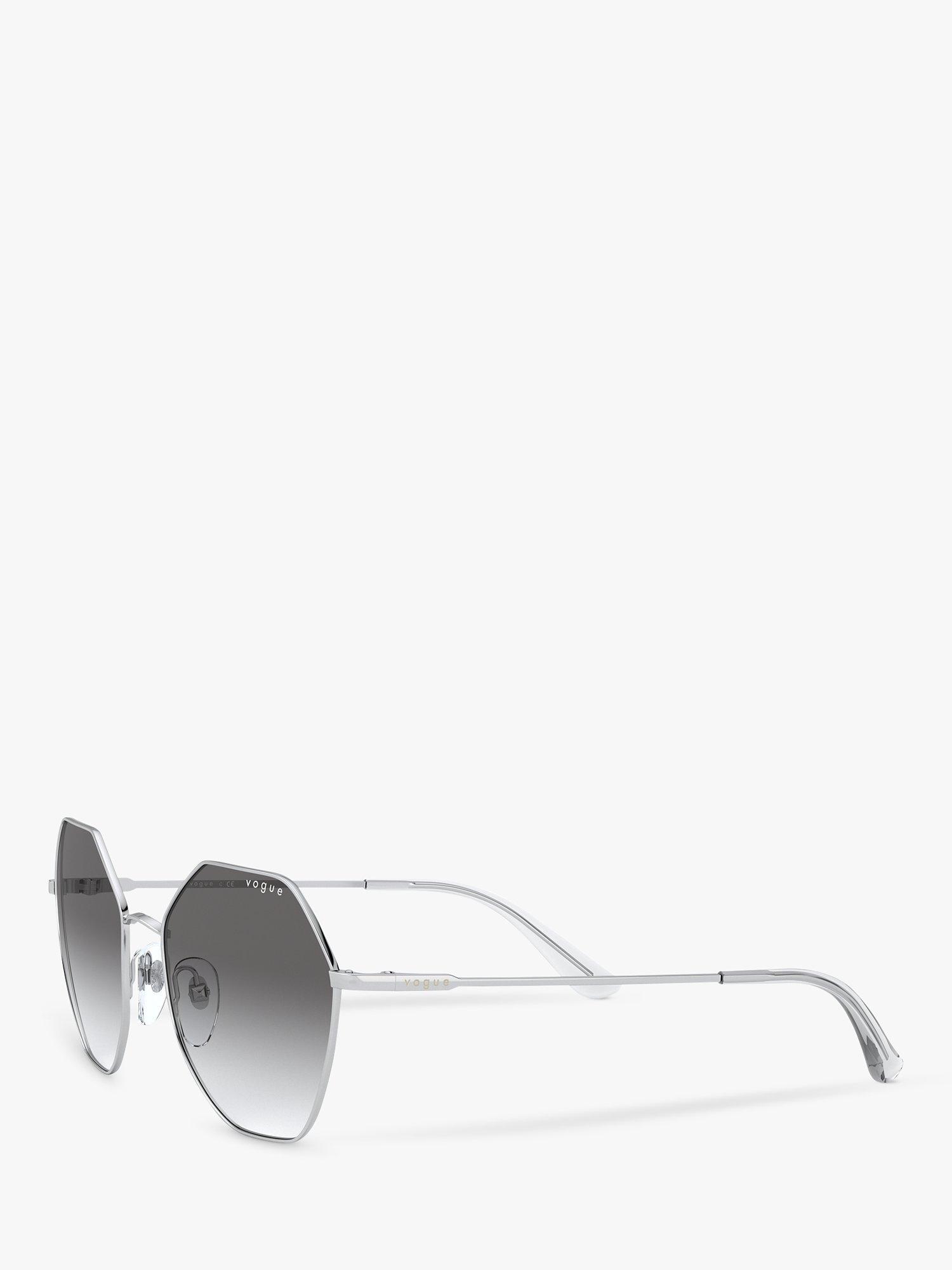 Product image 2 of 11, which shows Vogue VO4180S Women's Irregular Sunglasses, Silver/Grey Gradient