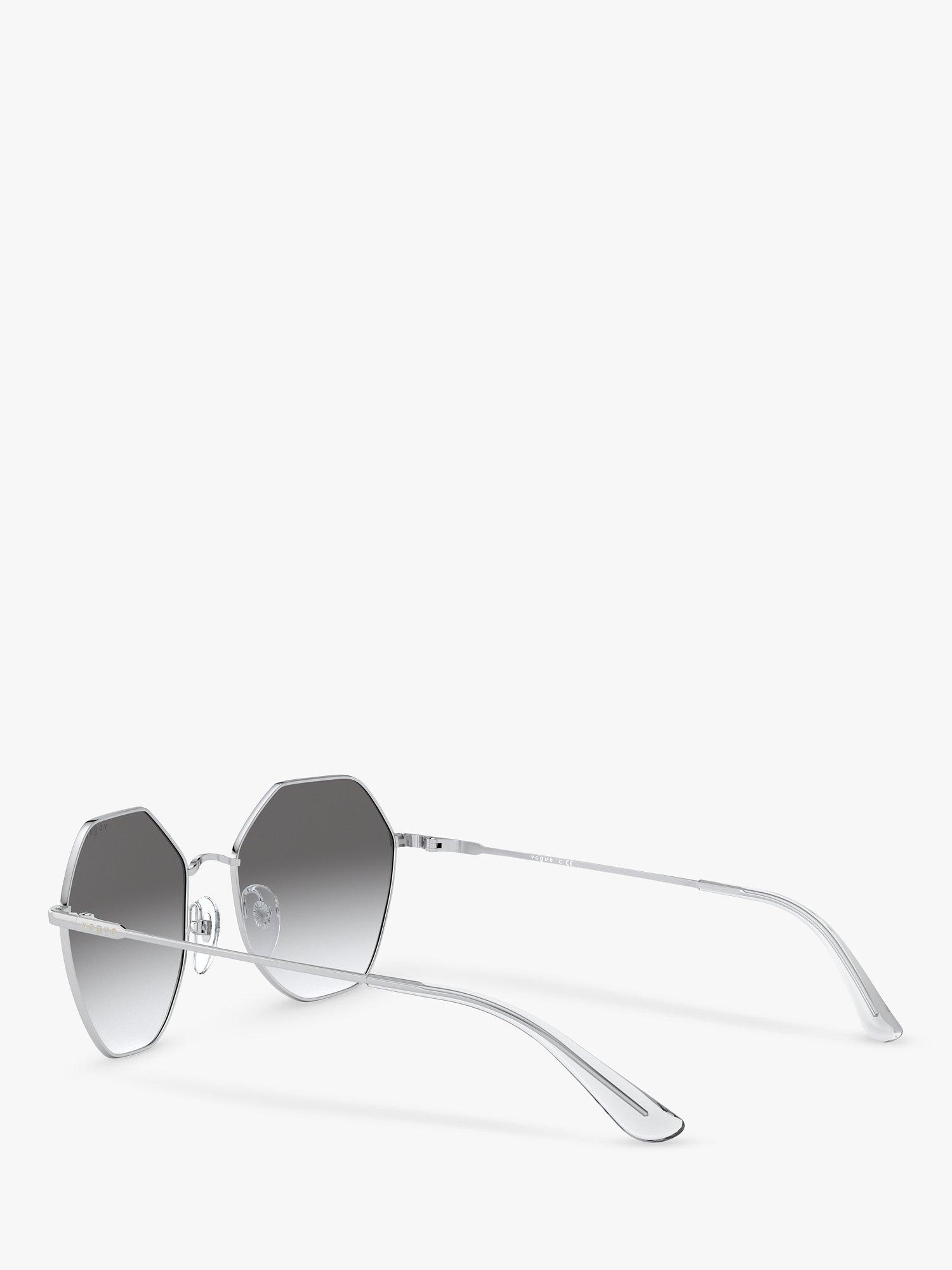 Product image 5 of 11, which shows Vogue VO4180S Women's Irregular Sunglasses, Silver/Grey Gradient