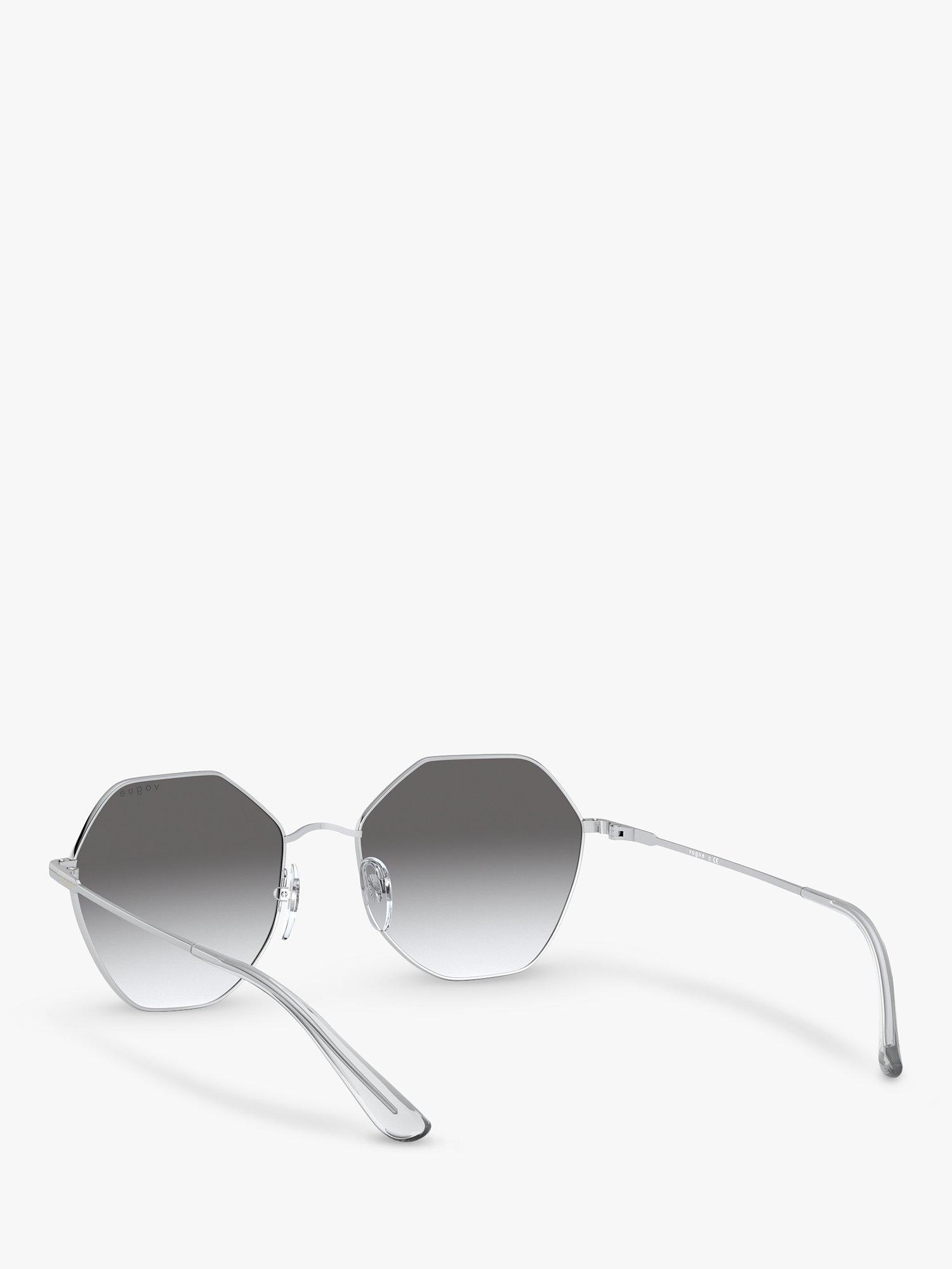 Product image 6 of 11, which shows Vogue VO4180S Women's Irregular Sunglasses, Silver/Grey Gradient
