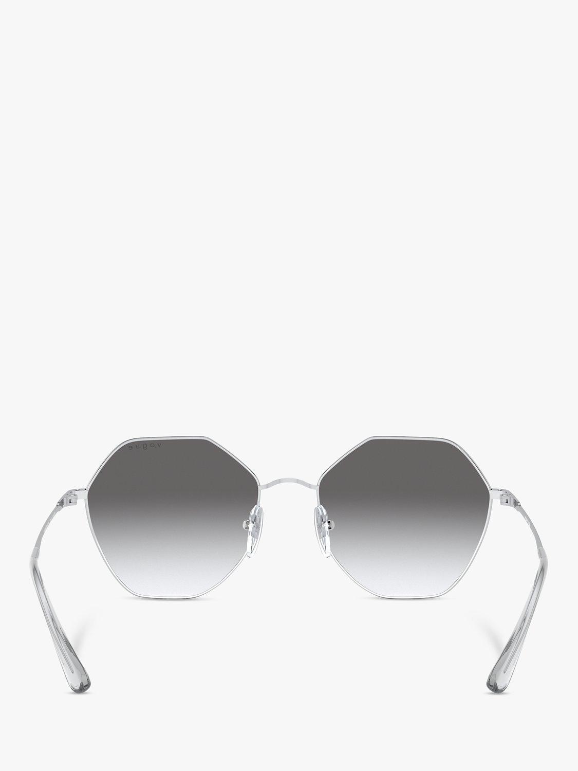 Product image 7 of 11, which shows Vogue VO4180S Women's Irregular Sunglasses, Silver/Grey Gradient
