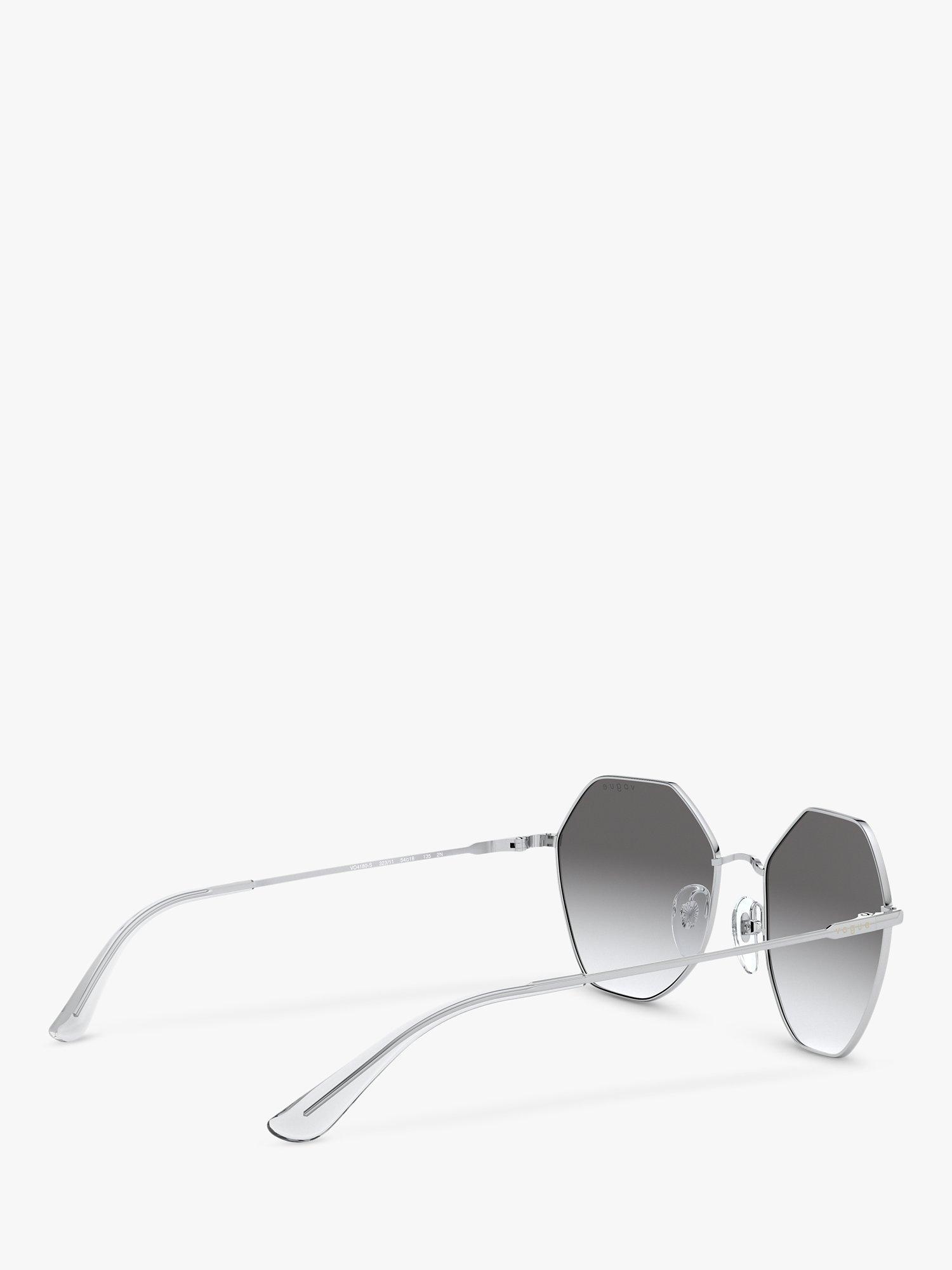 Product image 9 of 11, which shows Vogue VO4180S Women's Irregular Sunglasses, Silver/Grey Gradient