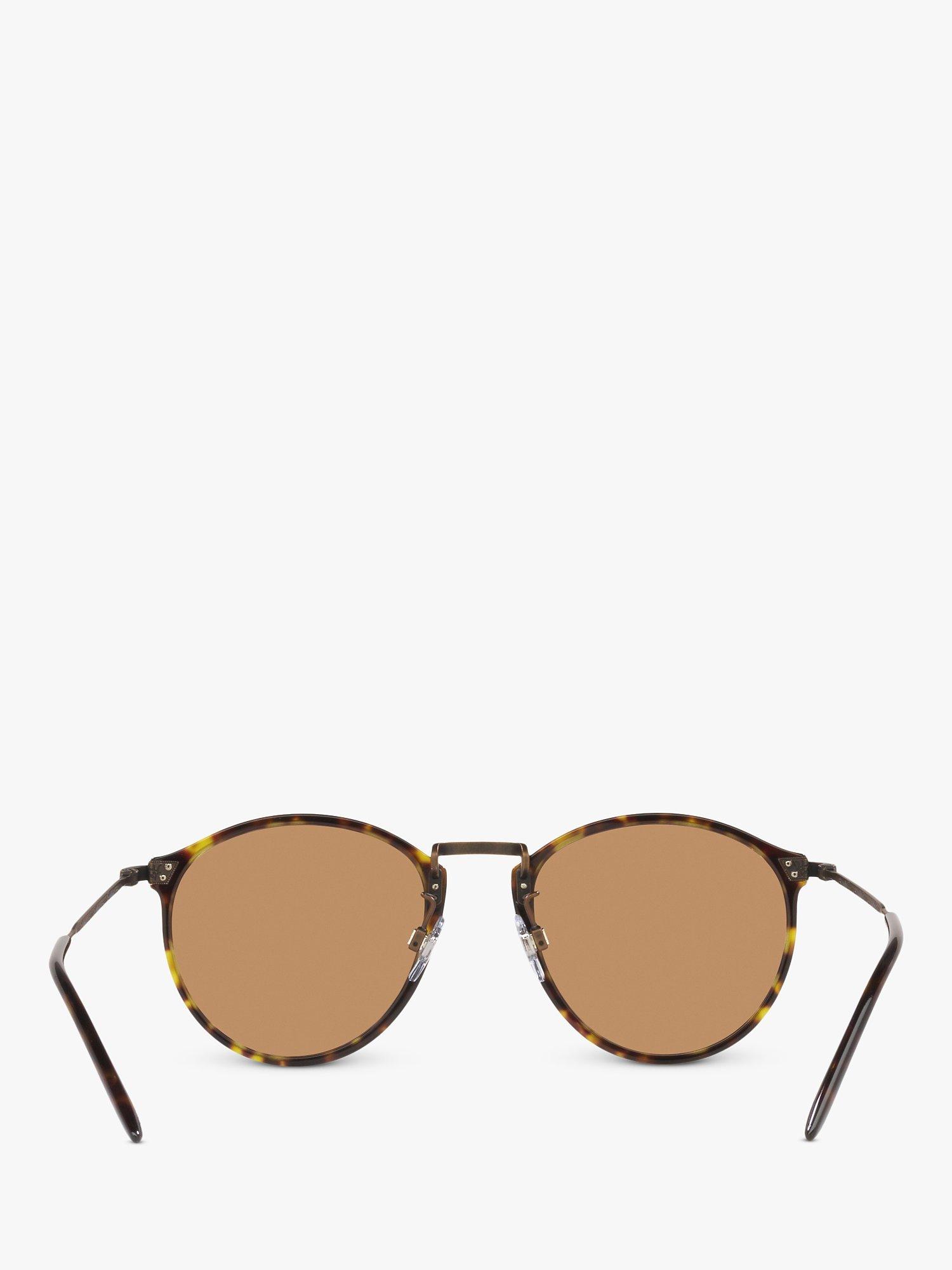 Product image 7 of 9, which shows Giorgio Armani AR 318SM Men's Oval Sunglasses, Tortoise/Brown