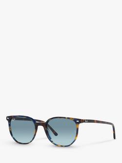 Ray-Ban RB2197 Unisex Elliot Sunglasses, Yellow Havana/Blue Gradient, Yellow Havana/Blue Gradient
