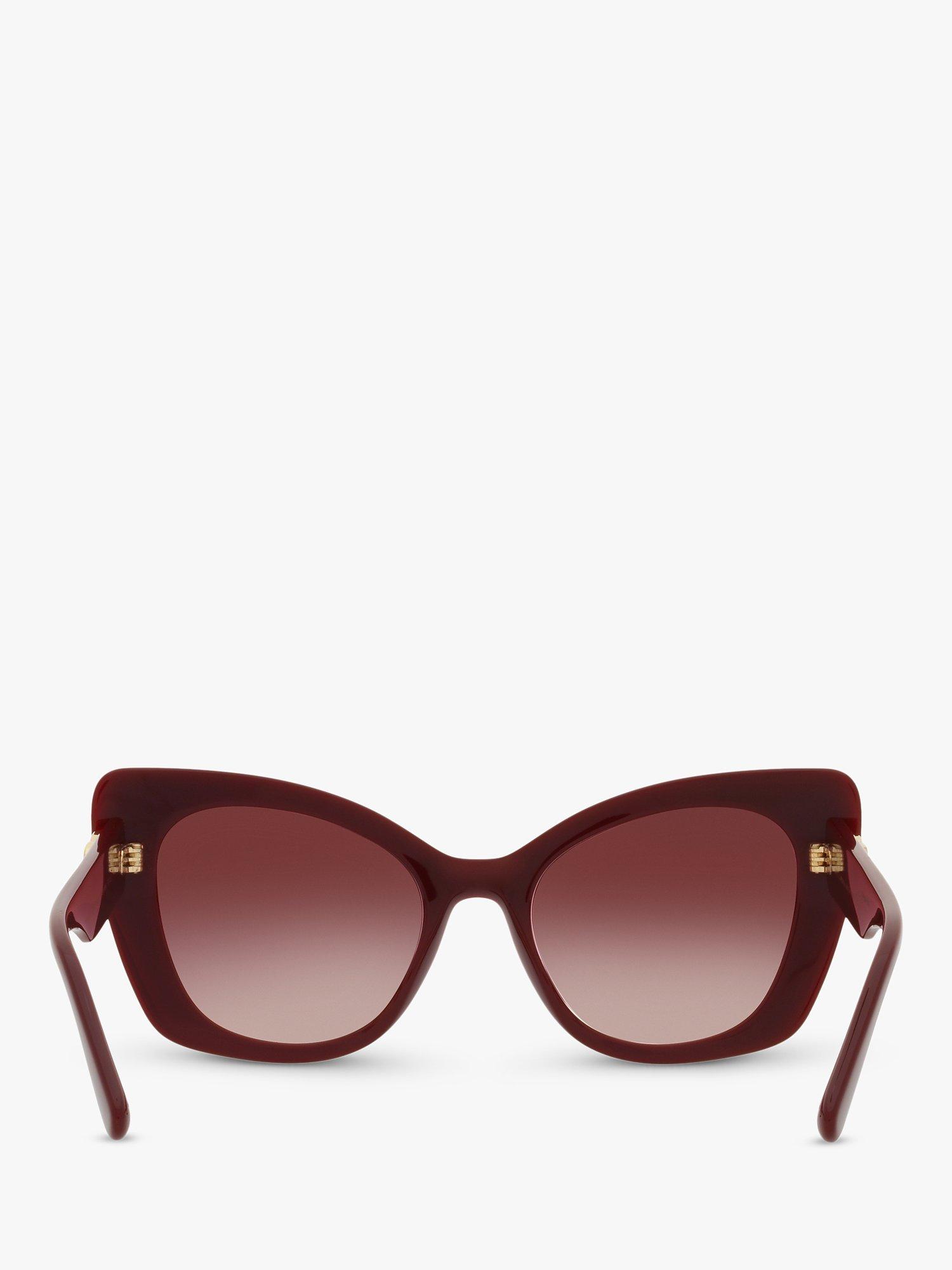 Product image 7 of 11, which shows Dolce & Gabbana DG4405 Women's Butterfly Sunglasses, Bordeaux/Red Gradient