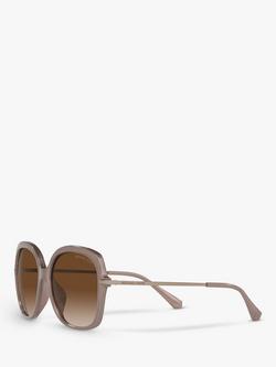 Michael Kors MK2149U Women's Geneva Square Sunglasses - view 2, Blush Camel/Brown Gradient
