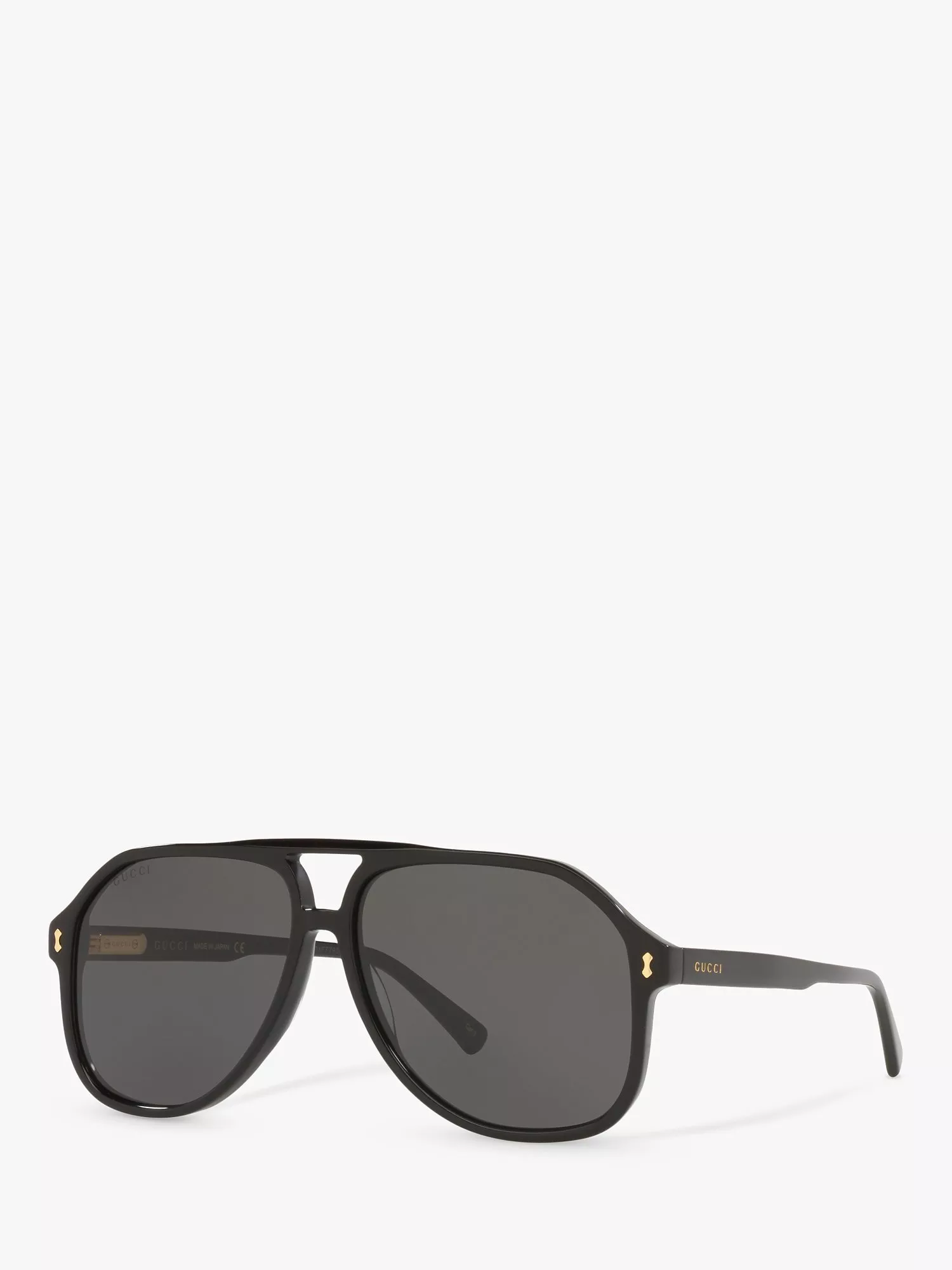 Gucci GG1042S Men s Aviator Sunglasses Black Grey