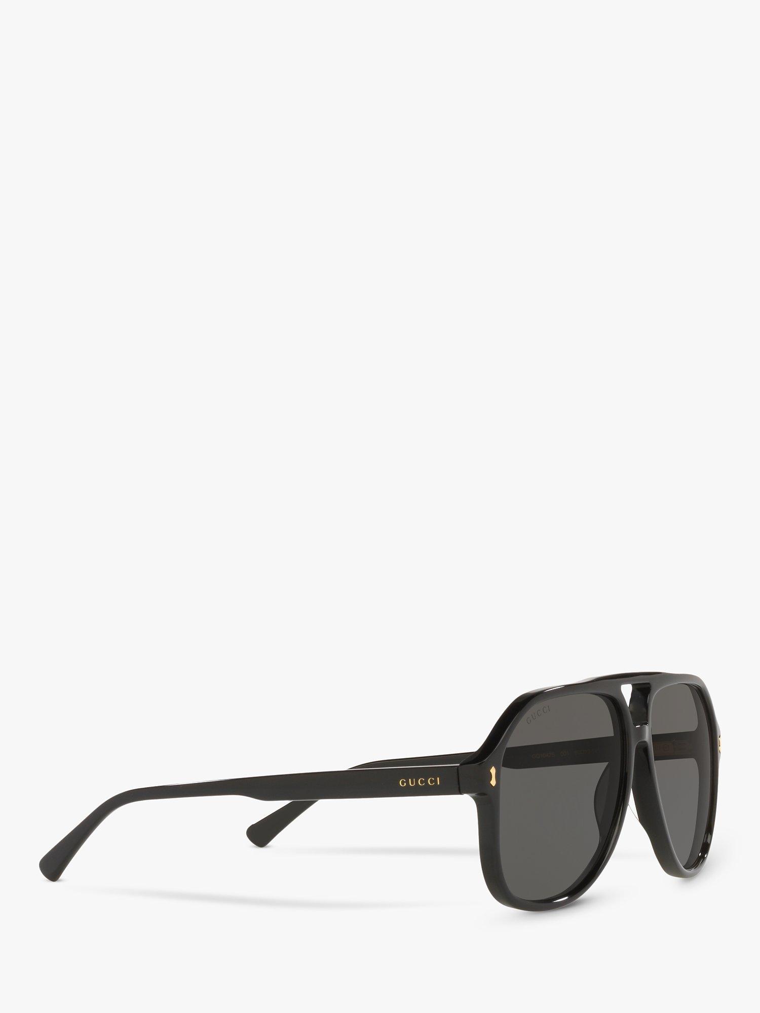 Gucci GG1042S Men s Aviator Sunglasses Black Grey