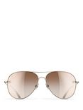 CHANEL Pilot Sunglasses CH4189TQ Pale Gold/Brown Gradient