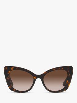 Dolce & Gabbana DG4405 Women's Butterfly Sunglasses - view 2, Tortoise/Brown Gradient
