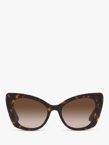 Dolce & Gabbana DG4405 Women's Butterfly Sunglasses - view 2, Tortoise/Brown Gradient