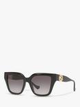 Gucci GG1023S Women's D-Frame Sunglasses, Black/Grey Gradient